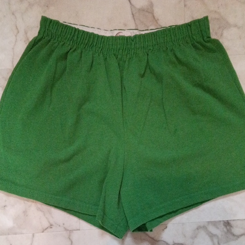 Chasse Green  Elastic Waist Cheer Or Gym Shorts.
